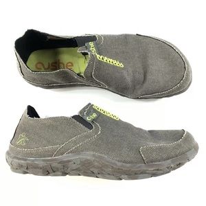 Cushe Mens Canvas Slip On Casual Shoes Gray Size 9